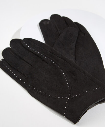 Suede Touchscreen Gloves Image 2