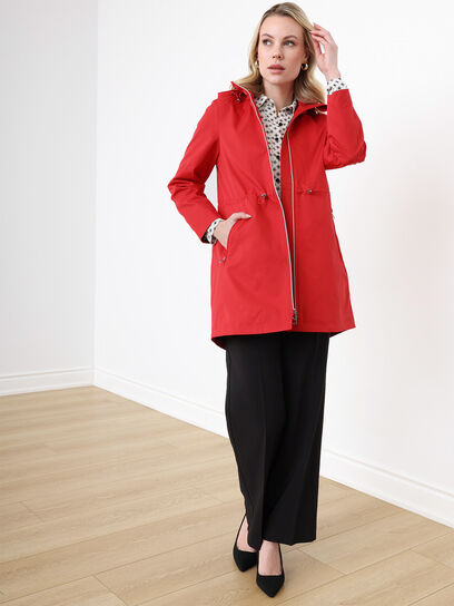 Petite Anorak Coat with Removable Hood