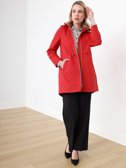 Petite Anorak Coat with Removable Hood Image 5