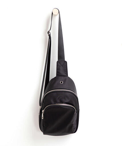 Black Nylon Crossbody Bag Image 1