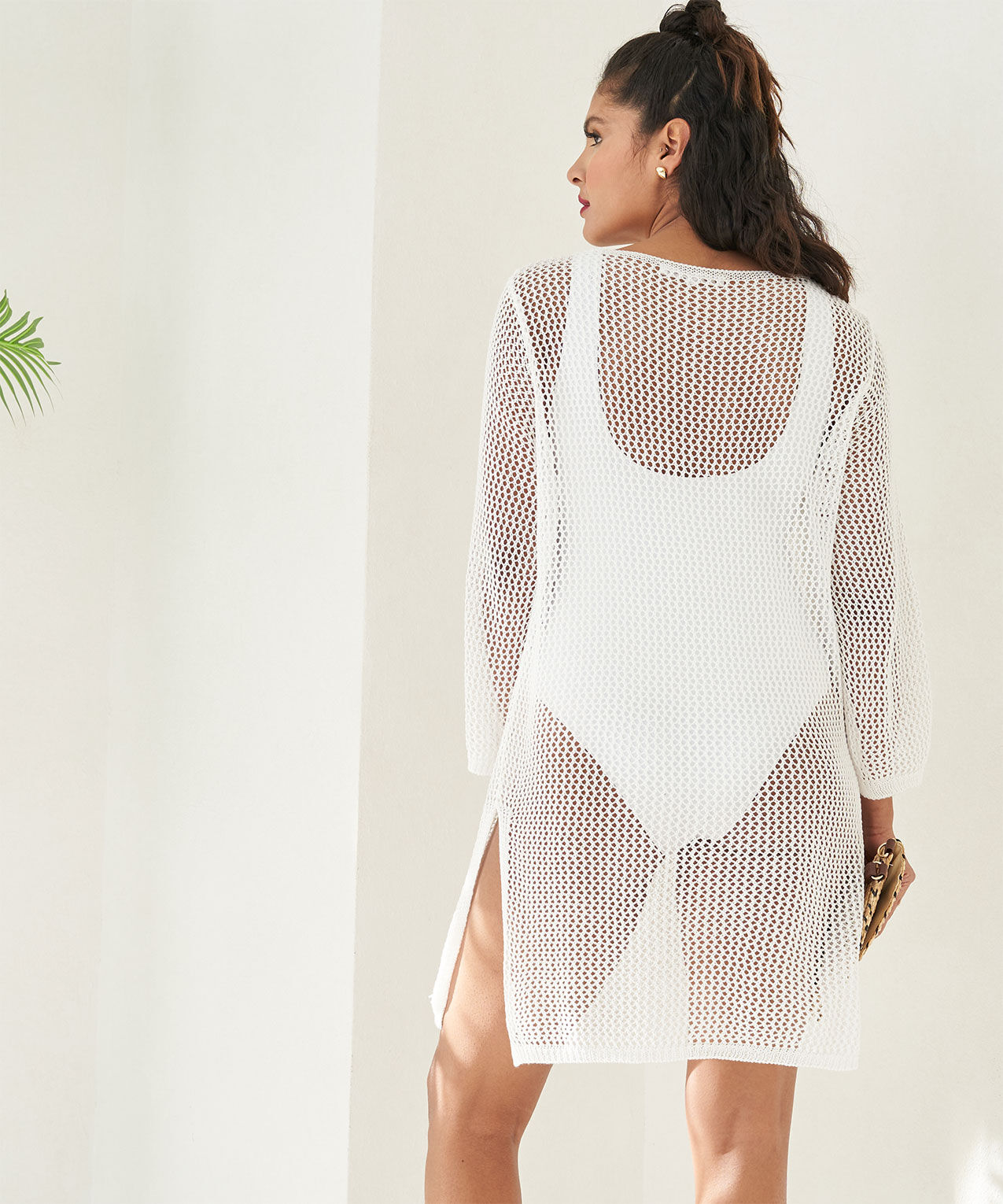 Mesh beach cover up sales