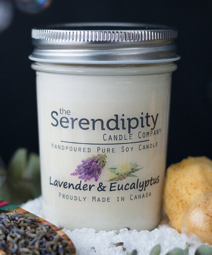 Lavender & Eucalyptus Soy Candle Image 2