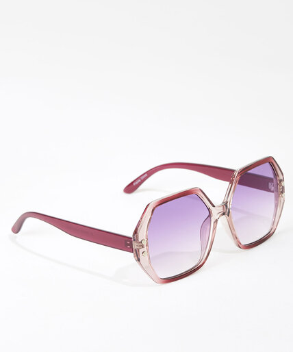 Purple Octo-Frame Sunglasses Image 2