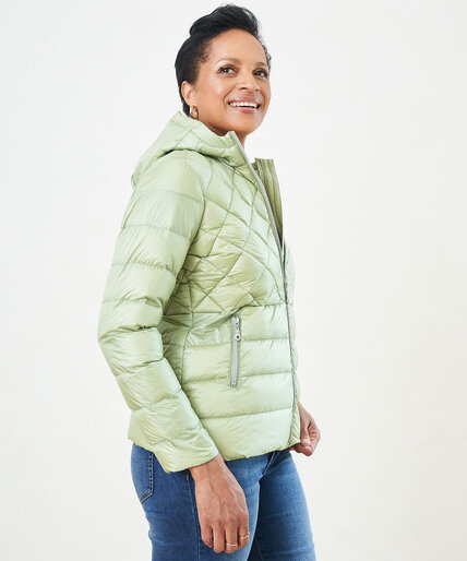 Pearlized Packable Down Coat Image 2