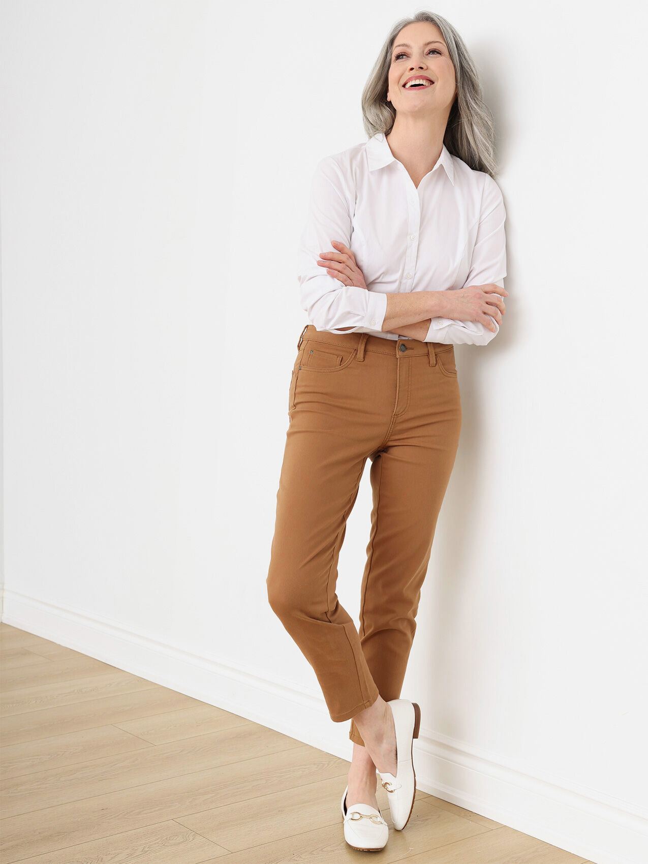 Petite cheap khaki jeans