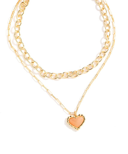Crystal Heart Layered Necklace Image 1