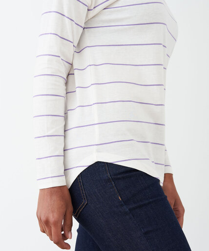 Stripe Scoop Neck Shirt Image 5