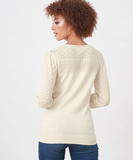 Low Impact Pointelle Sweater Image 4
