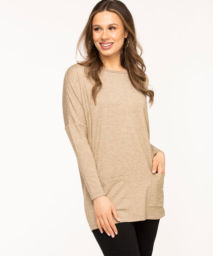 French Terry Long Sleeve Tunic Image 2