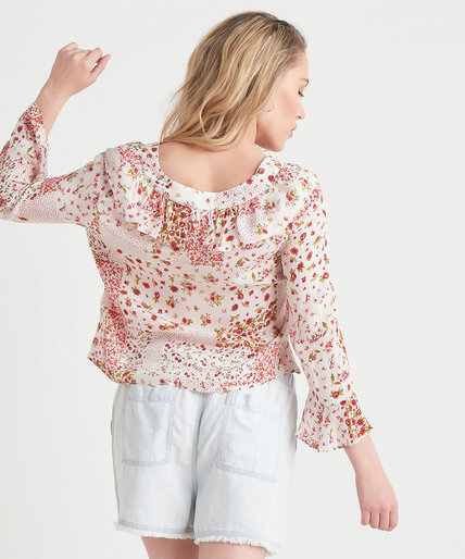 Dex Floral Ruffled Blouse Image 4
