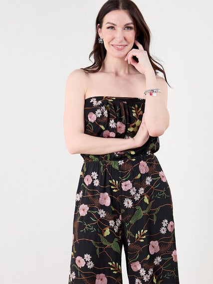 Embroidered Floral Jumpsuit Image 2