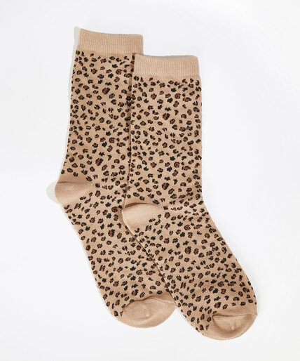 Leopard Printed Crew Sock | Cleo | 4000008550