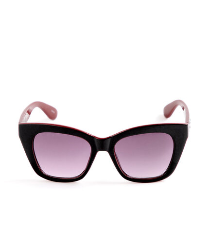 Black Red Cateye Sunglasses Image 2