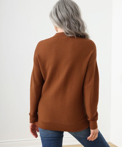 Long Sleeve Ottoman Mock Neck Sweater Image 4