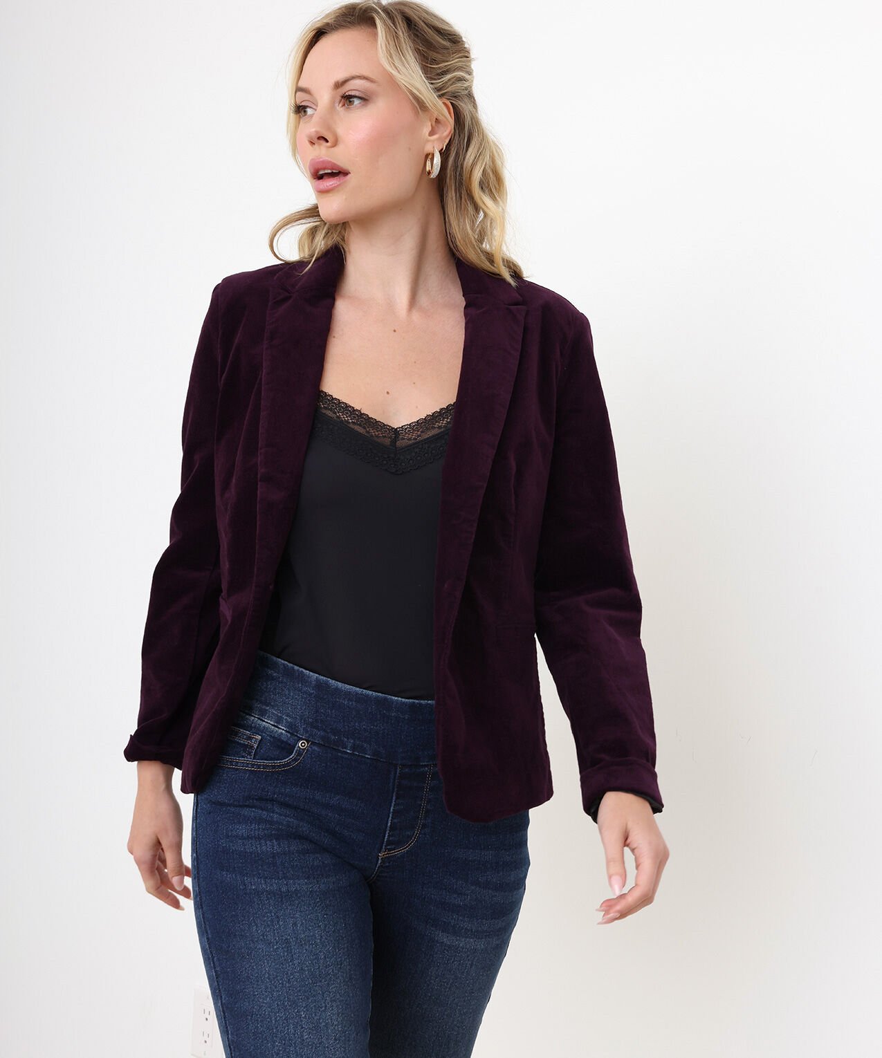 Boyfriend velvet blazer clearance