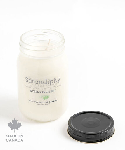 Rosemary & Mint Soy Candle Image 1