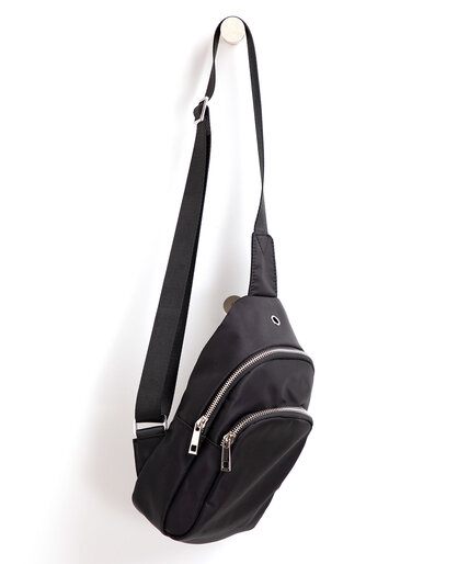 Black Nylon Crossbody Bag Image 4