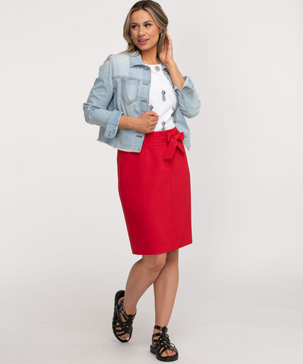 Pocketed Pencil Skirt Image 5