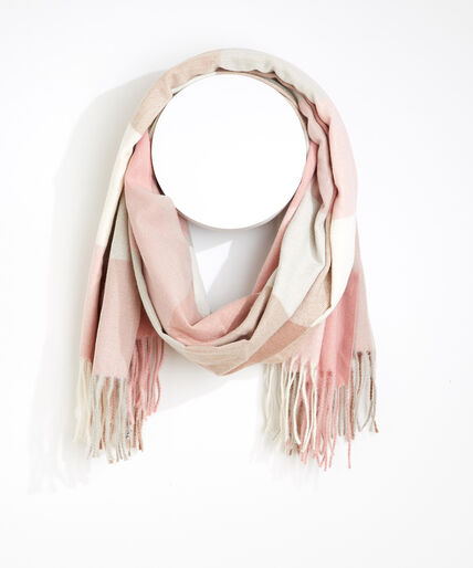 Pink Check Scarf Image 1