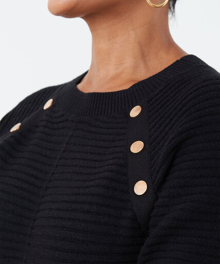 Button Detail Tunic Sweater Image 5