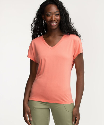 Short Sleeve V-Neck T-Shirt Image 1