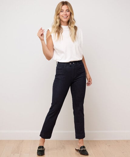 Emily Slim Crop Classic Rise Yoga Jeans Image 1