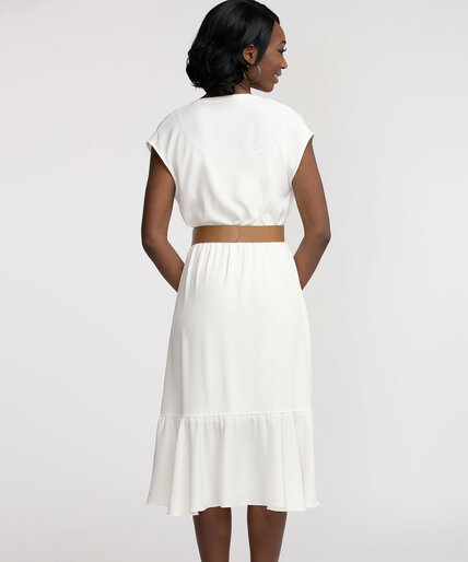 Belted High-Low Dress Image 3