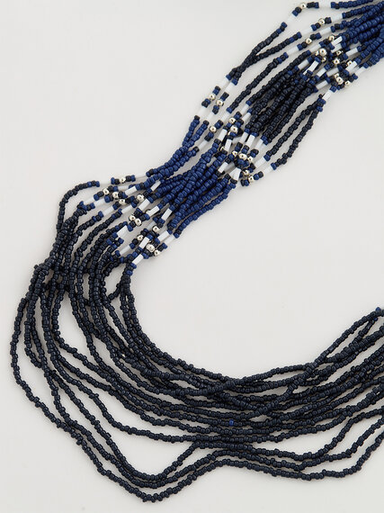 Sea Bead Long Multi Layer Necklace Image 3