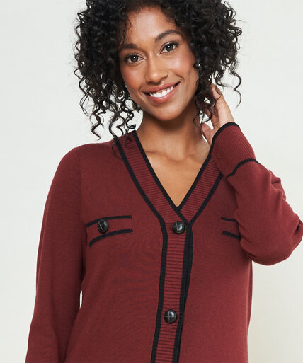 Long Button Front Cardigan Image 2