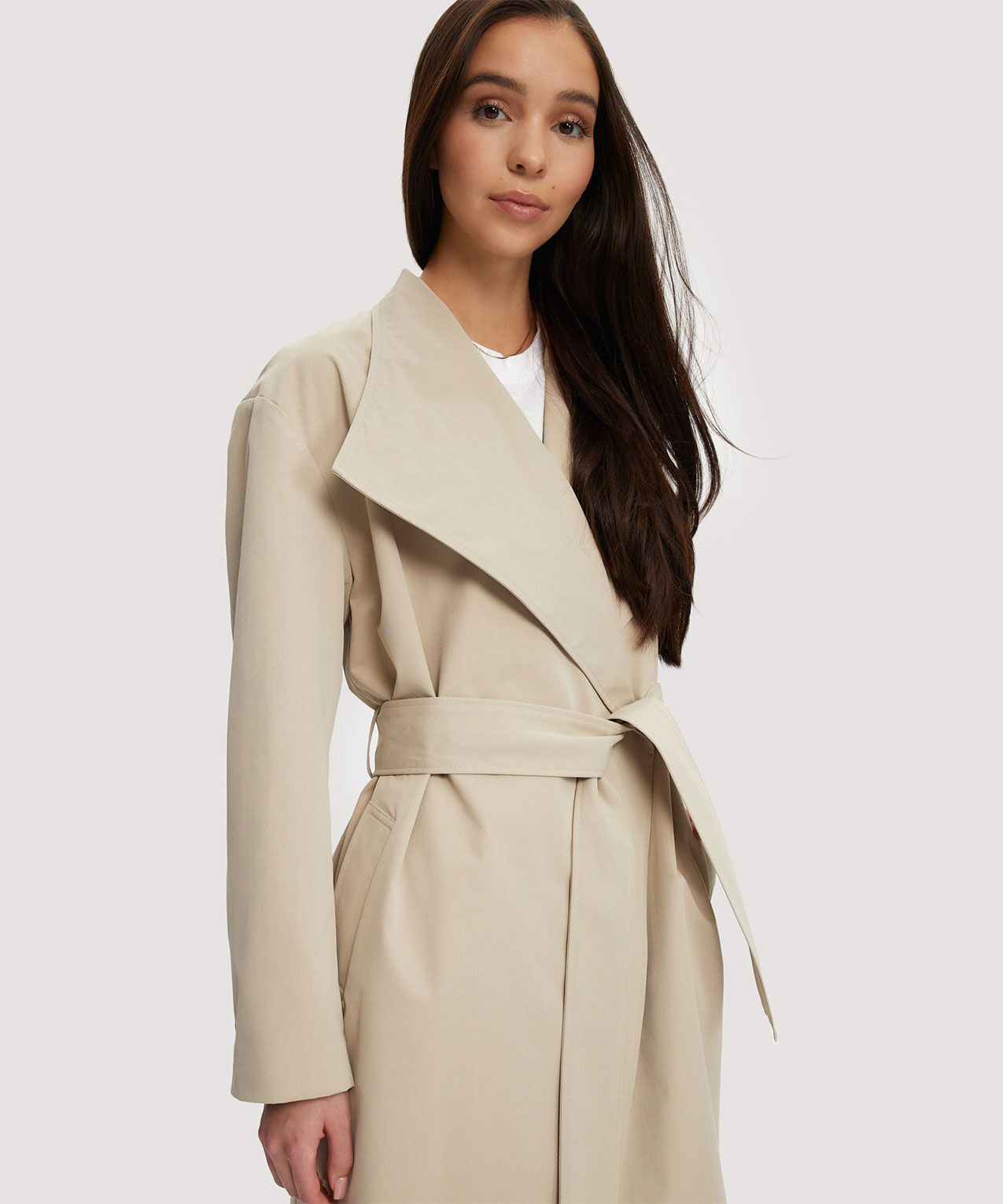 Noize Rose Trench Coat