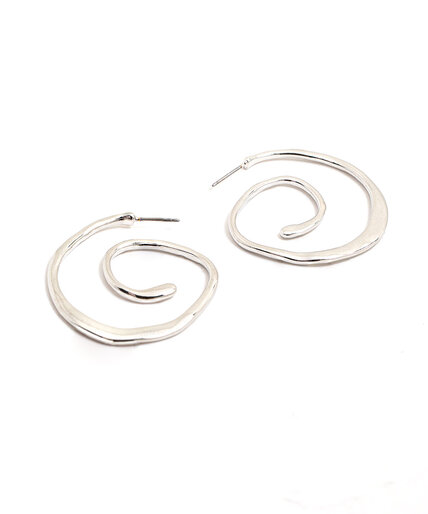 Spiral Hoop Earring Image 1