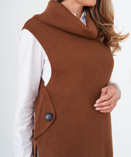 Turtleneck Sweater Vest Image 5