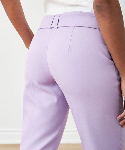 Slim-Leg Pants with Belt Image 5
