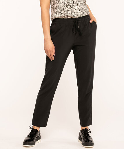 Pull On Drawstring Ankle Pant Image 1