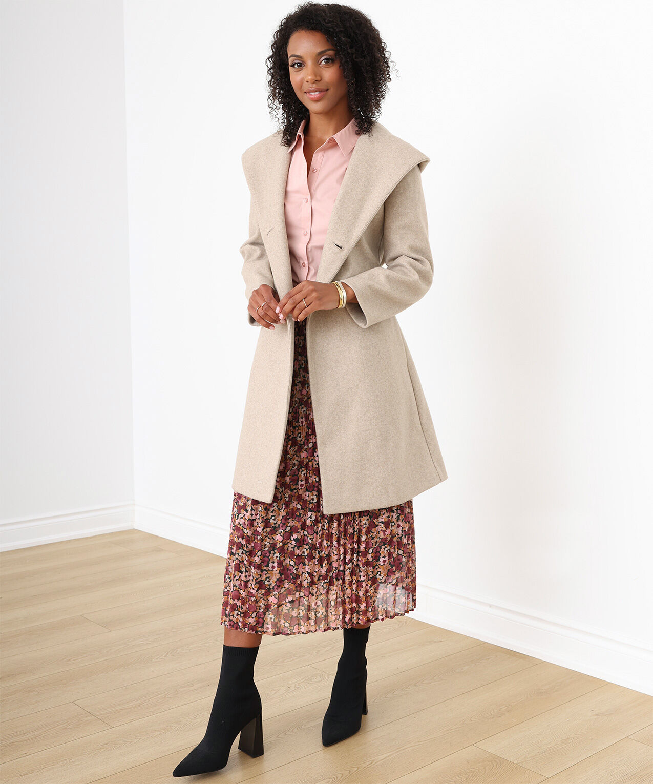 Petite studio cleo top coat