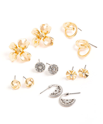 Mixed Stud & Drop Earring 6-Pack Image 1