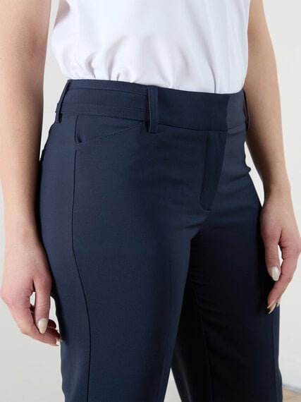 Leah Navy Straight Ankle Pant Image 3