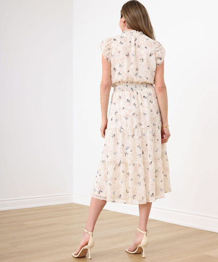 Smocked Tiered Midi Dress by Chapter One Image 3