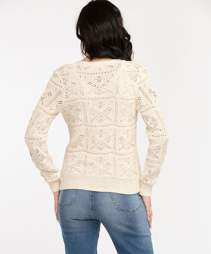 Embroidered Crochet Cardigan Image 3