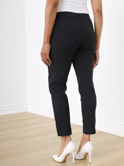 Christy Slim Black Ankle Pant in Microtwill Image 3