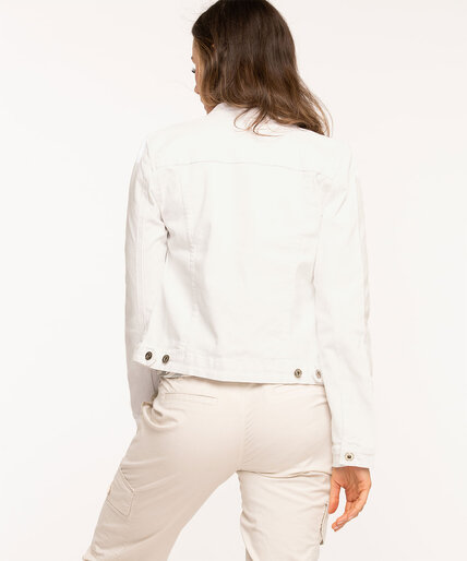 White Denim Jacket Image 4