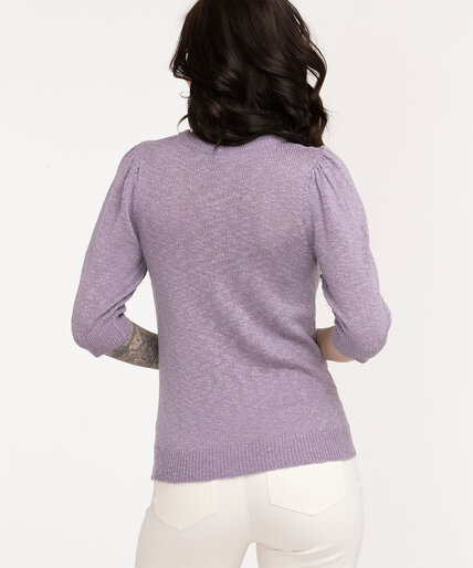 Recycled Puff Sleeve Sweater Image 3