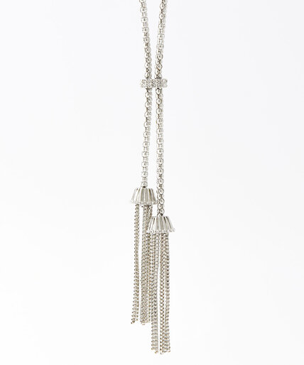 Long Y-Neck Chain with Tassels Image 2