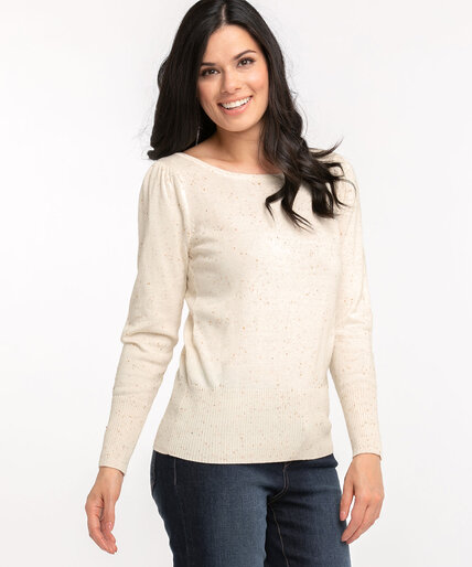 Recycled Boat Neck Pullover Sweater Image 6