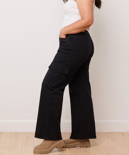 Lilly Wide Cargo Classic Yoga Jeans Image 2
