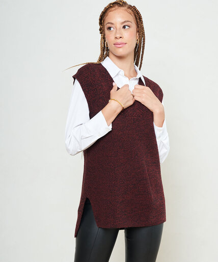 V-Neck Sweater Vest Image 2