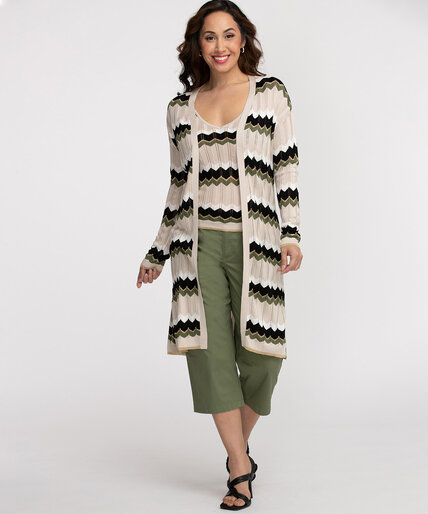 Long Sleeve Open Front Cardigan Image 1