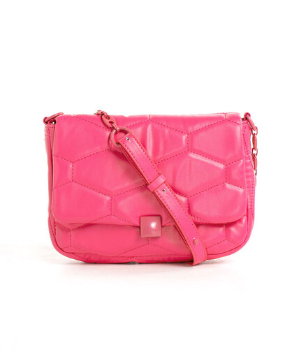 Pink Quilted Purse Image 1