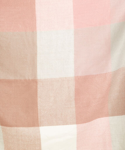 Pink Check Scarf Image 2