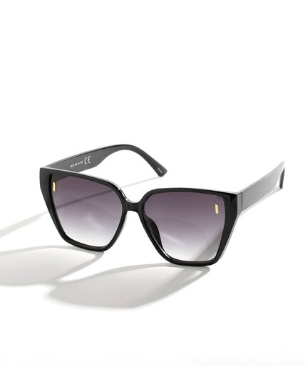 Square Black Sunglasses Image 3
